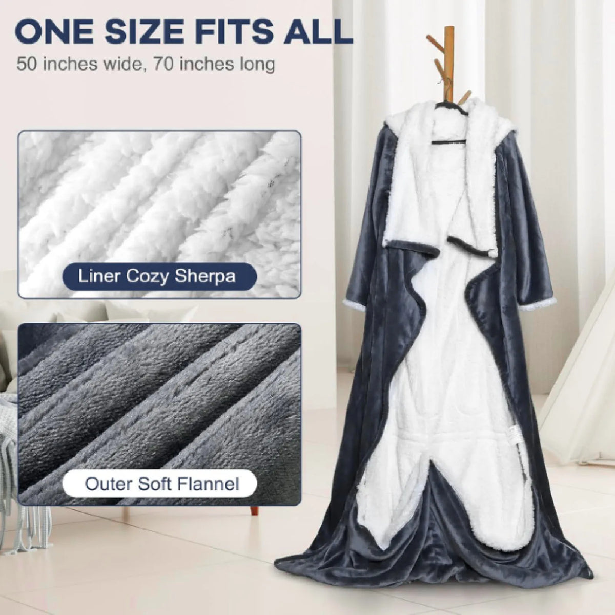 Cozyflux Self heating robe